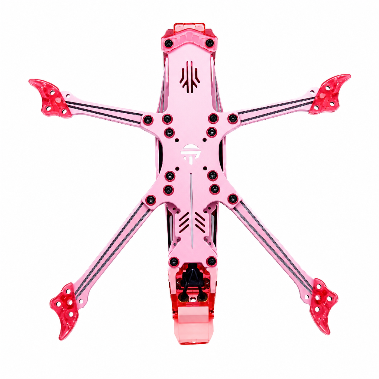 TJRC J5 V2 5 inches FPV O4 Pro Air Unit Digital FPV RC Racing Freestyle Quadcopter Drone Frame - DC Pink
