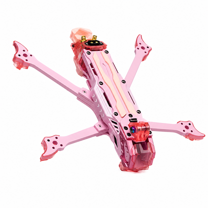TJRC J5 V2 5 inches FPV O4 Pro Air Unit Digital FPV RC Racing Freestyle Quadcopter Drone Frame - DC Pink