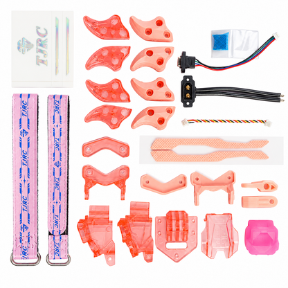 TJRC J5 V2 5 inches FPV O4 Pro Air Unit Digital FPV RC Racing Freestyle Quadcopter Drone Frame - DC Pink