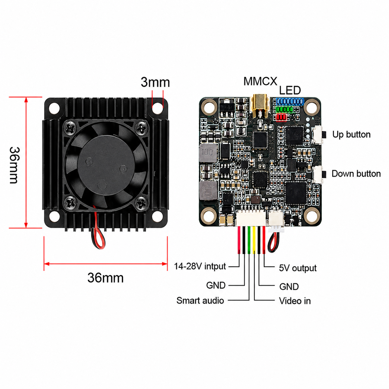 AKK Ultra Long Range All Channels Version 3W 4.9-5.8G Low Band 80CH VTX