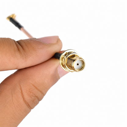 RP-SMA Female to MMCX Male Antenna Adapter Cable - 100mm