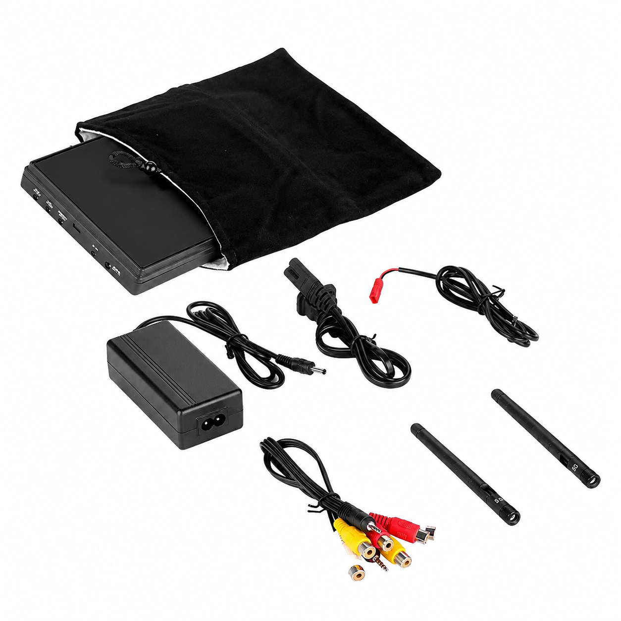 7 Inches LCD5802D FPV Monitor 5.8G 40CH with DVR & In-build Battery