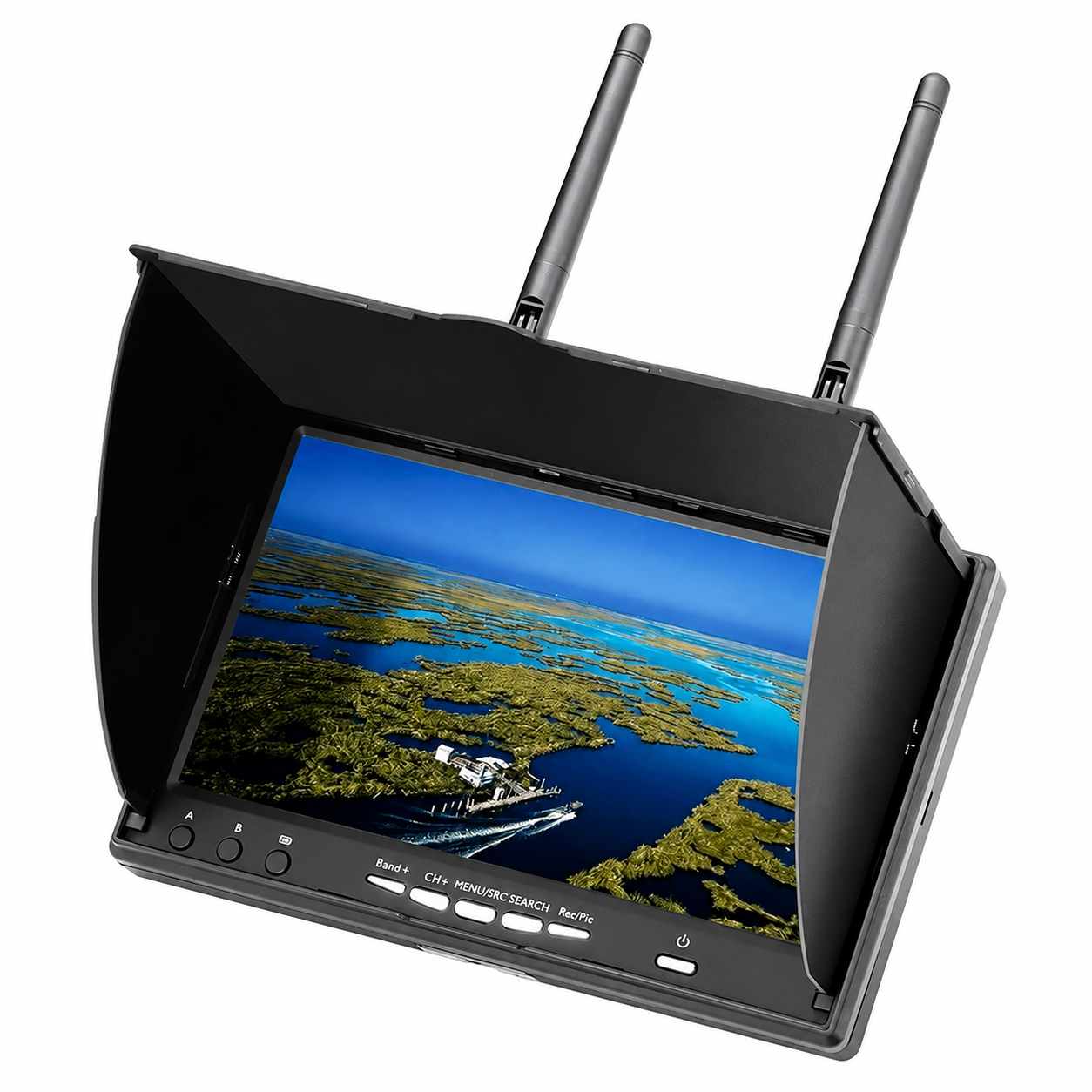 7 Inches LCD5802D FPV Monitor 5.8G 40CH with DVR & In-build Battery