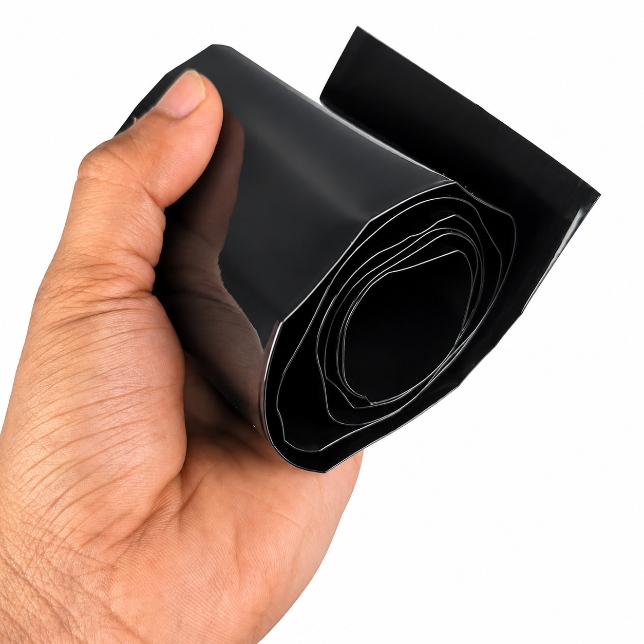 PVC Heat Shrink Sleeve 93mm Black for Battery Pack & Cable Wrap