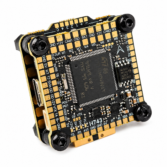 DakeFPV H743 Flight Controller with BX 6S 55A 4 in 1 ESC 30×30 FC & ESC Stack