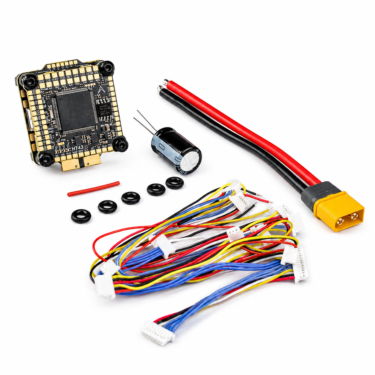 DakeFPV H743 Flight Controller with BX 6S 55A 4 in 1 ESC 30×30 FC & ESC Stack
