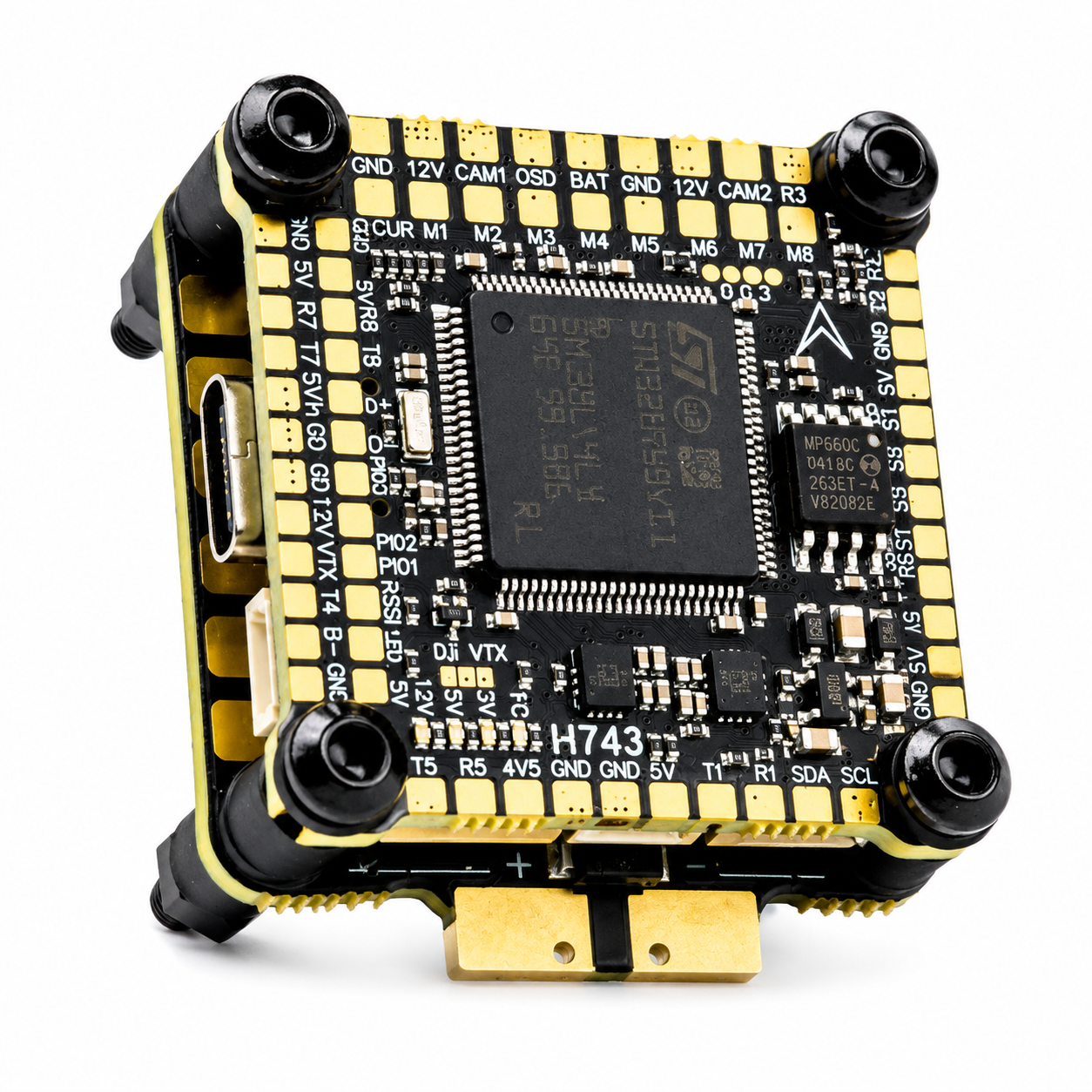 DakeFPV H743 Flight Controller with BX 6S 55A 4 in 1 ESC 30×30 FC & ESC Stack
