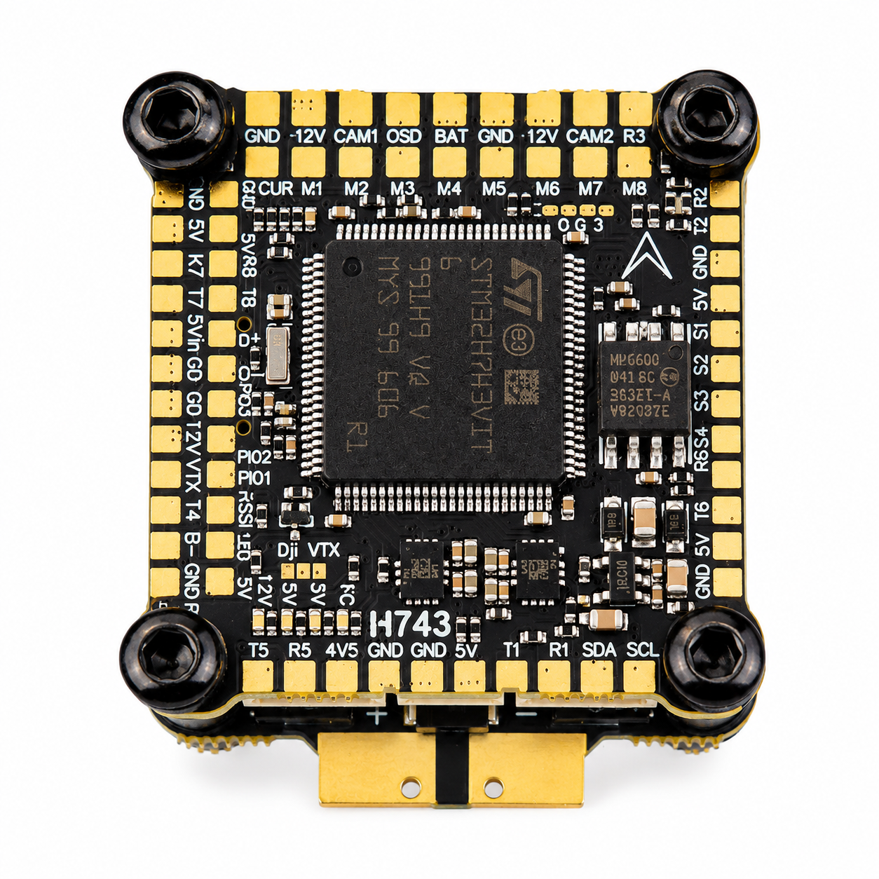 DakeFPV H743 Flight Controller with BX 6S 55A 4 in 1 ESC 30×30 FC & ESC Stack