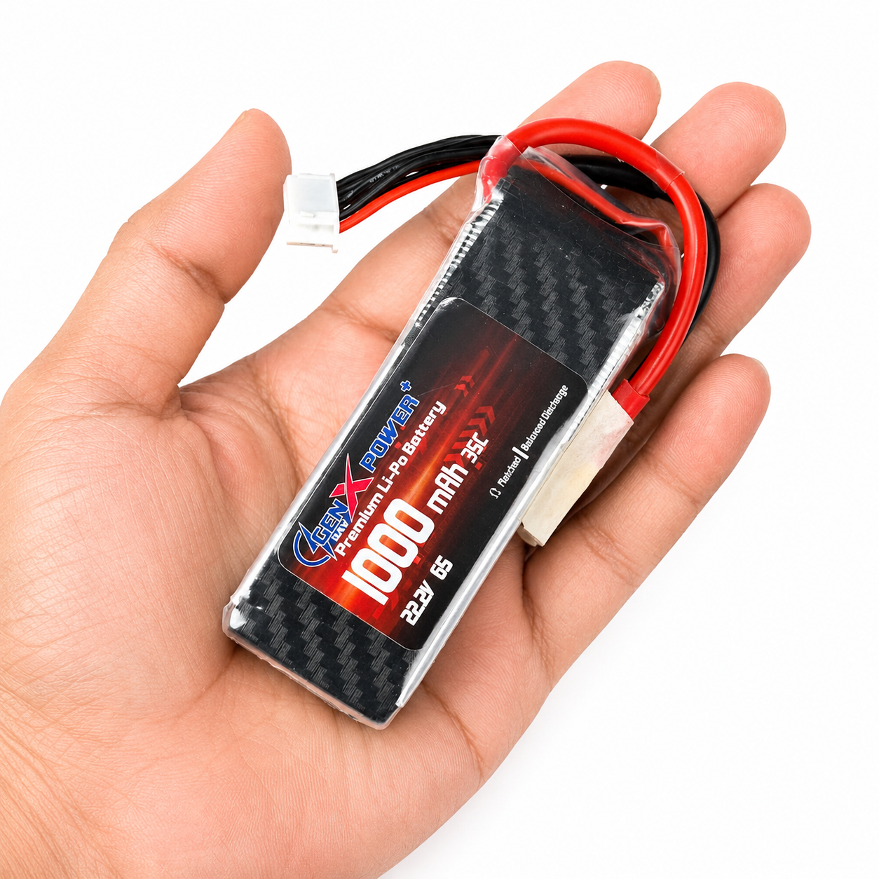 GenX 22.2V 1000mAh 6S 35C Lithium Polymer Battery Pack with XT30 Connector