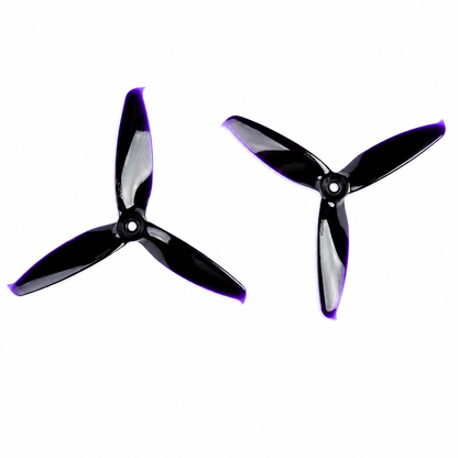 5152 HD Tri Blade Flash Propellers 2CW+2CCW - (2 Pair) - Black
