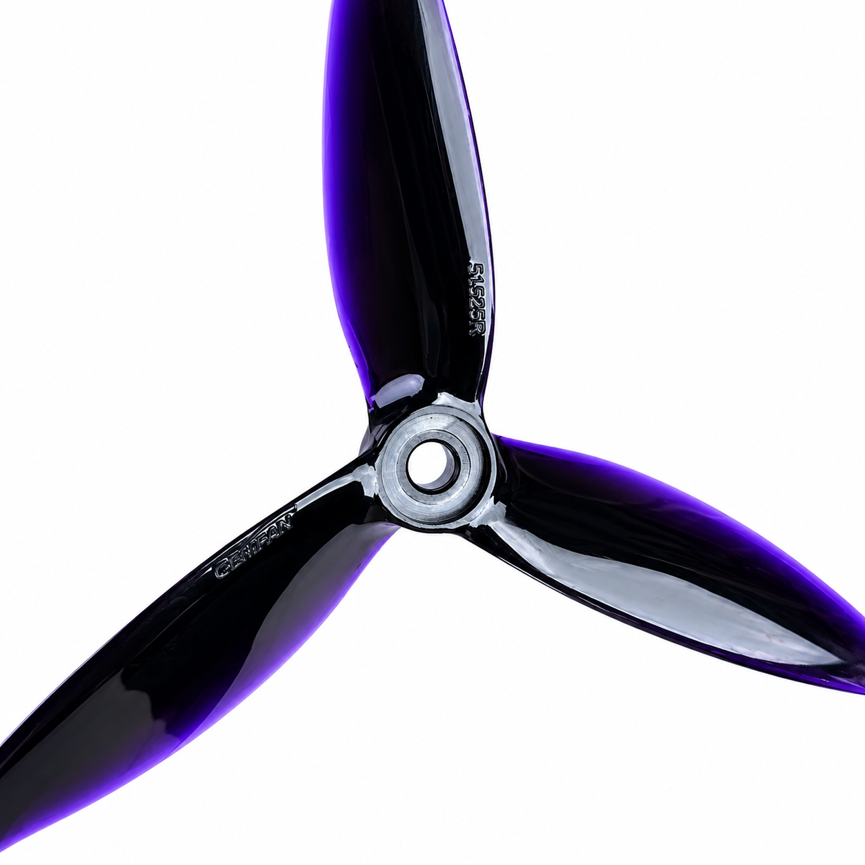 5152 HD Tri Blade Flash Propellers 2CW+2CCW - (2 Pair) - Black