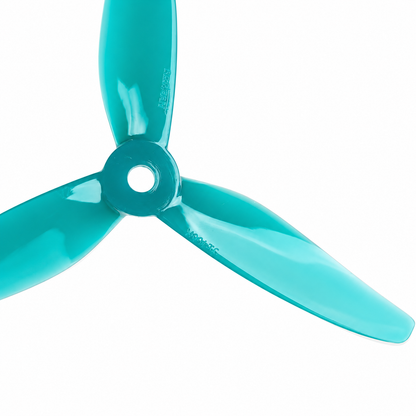 Gemfan 51466 V2 Tri - Blade Flash Propellers 2CW+2CCW - (2 Pair) - Jade Green