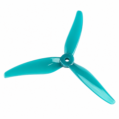 Gemfan 51466 V2 Tri - Blade Flash Propellers 2CW+2CCW - (2 Pair) - Jade Green