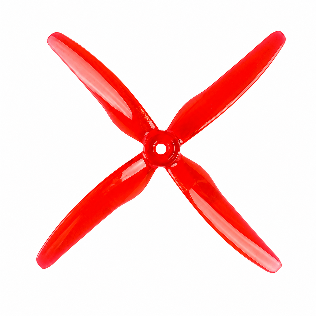 Gemfan 51455 4 Blade Hurricane Propeller Clear Red- (2CW+2CCW)