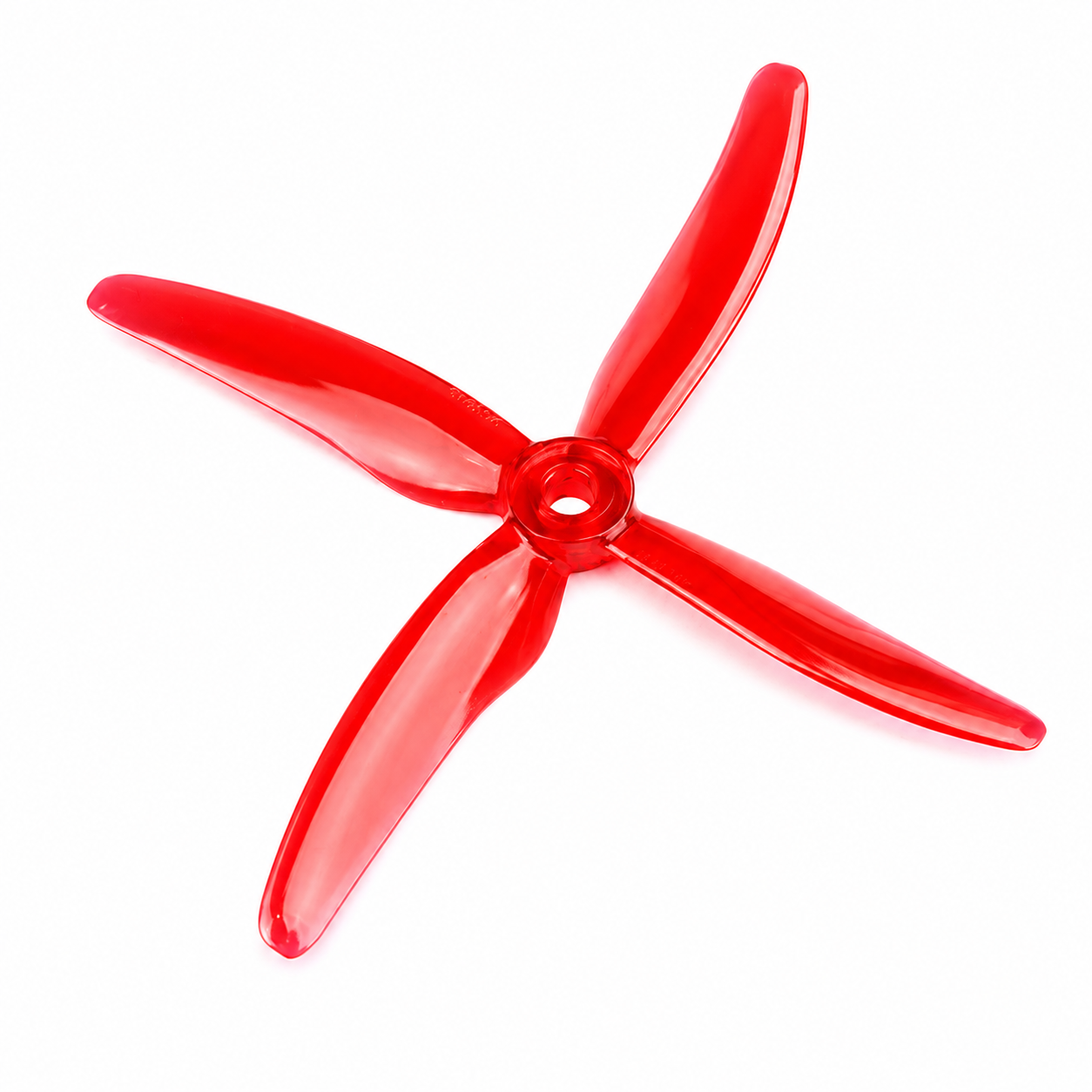 Gemfan 51455 4 Blade Hurricane Propeller Clear Red- (2CW+2CCW)