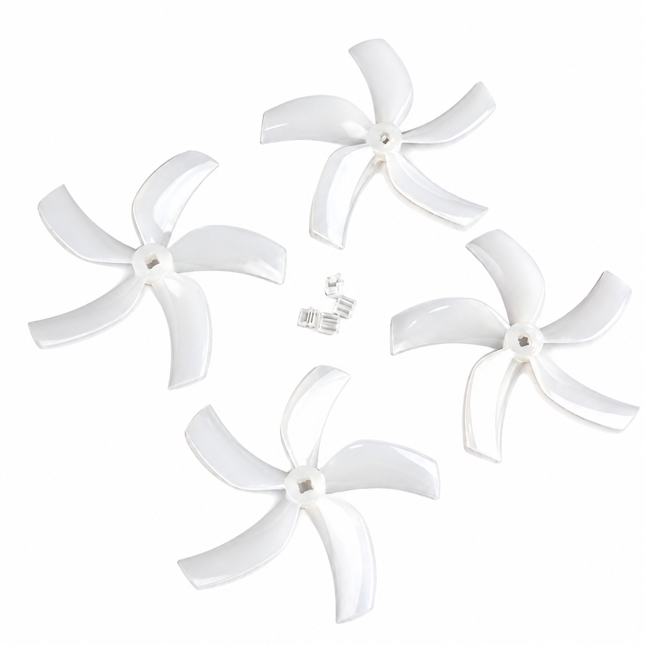 Gemfan D90 90mm 3.5″ 5-Blade Ducted Cinewhoop Propeller (Set of 4) – Milky White