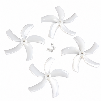 Gemfan D90 90mm 3.5″ 5-Blade Ducted Cinewhoop Propeller (Set of 4) – Milky White