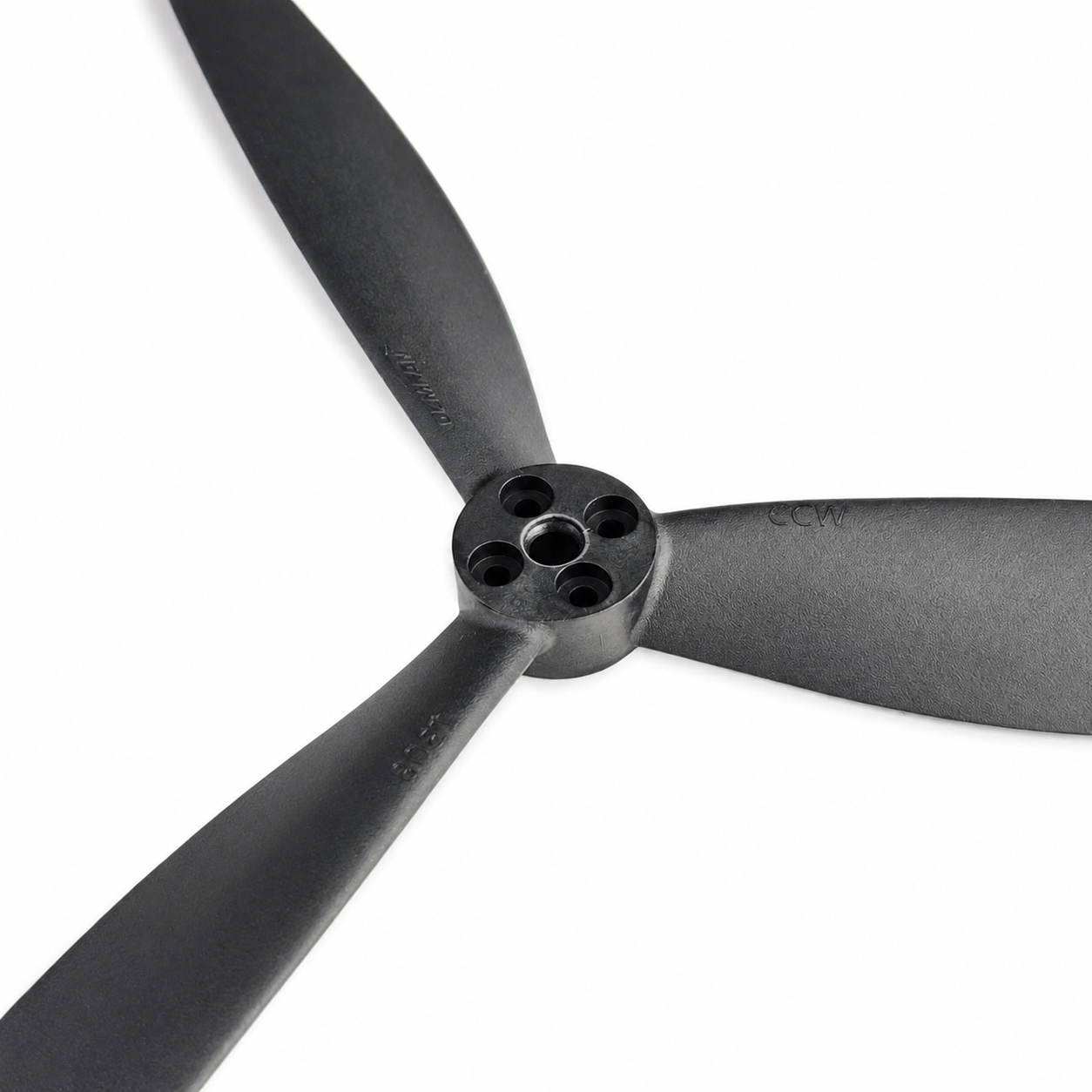 Gemfan 13X8 Black 3 - Glass Fiber Reinforced Nylon Black Propeller (1CW + 1CCW)