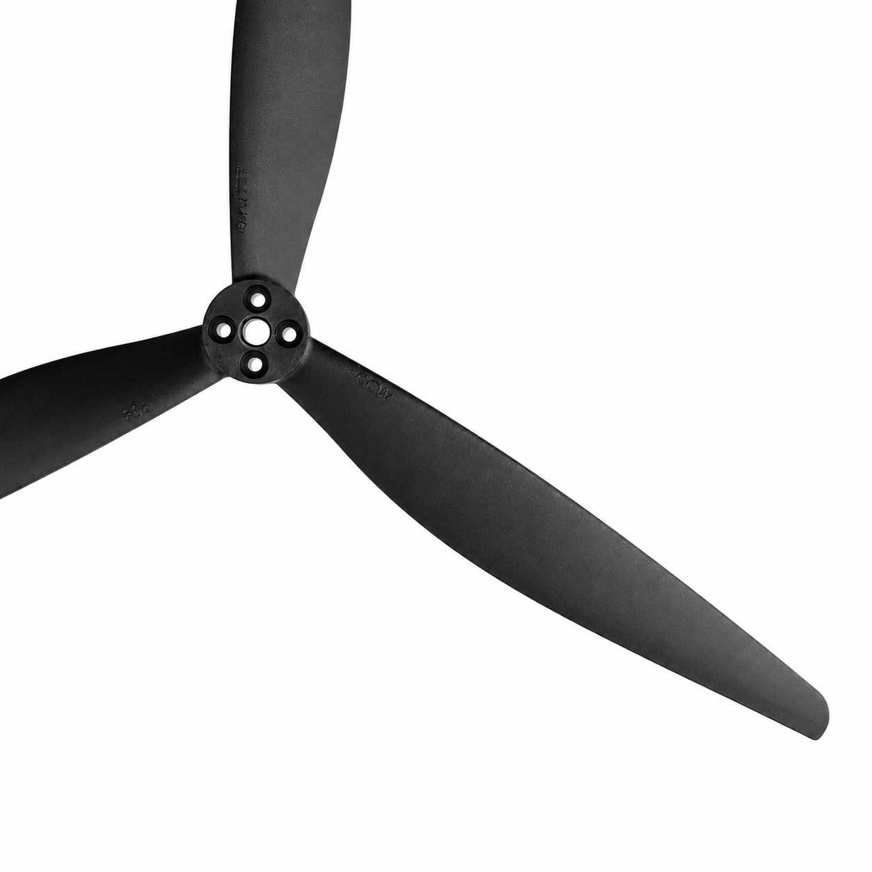 Gemfan 13X8 Black 3 - Glass Fiber Reinforced Nylon Black Propeller (1CW + 1CCW)