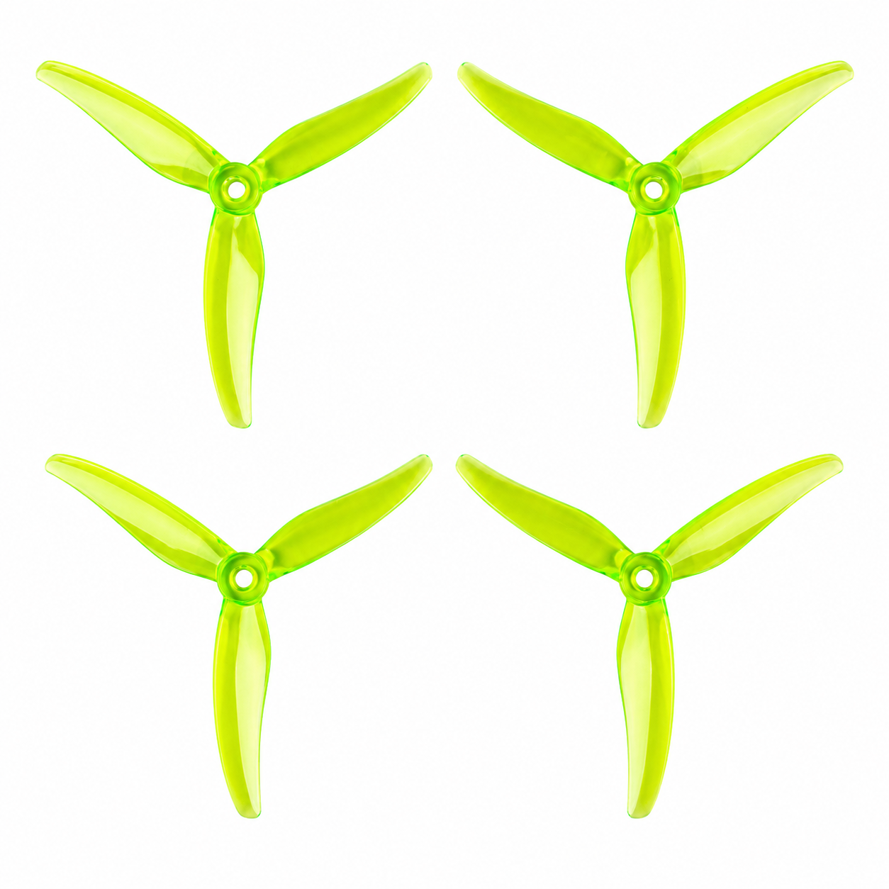 Gemfan 5131.0 Fury PC 3 Blade Drone Radioactive Yellow - (2CW+2CCW)