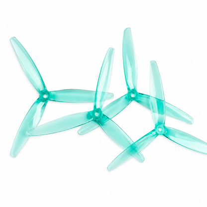 Gemfan 7050 Hurricane PC 3 Blade Propellers 2CW+2CCW – Clear Green