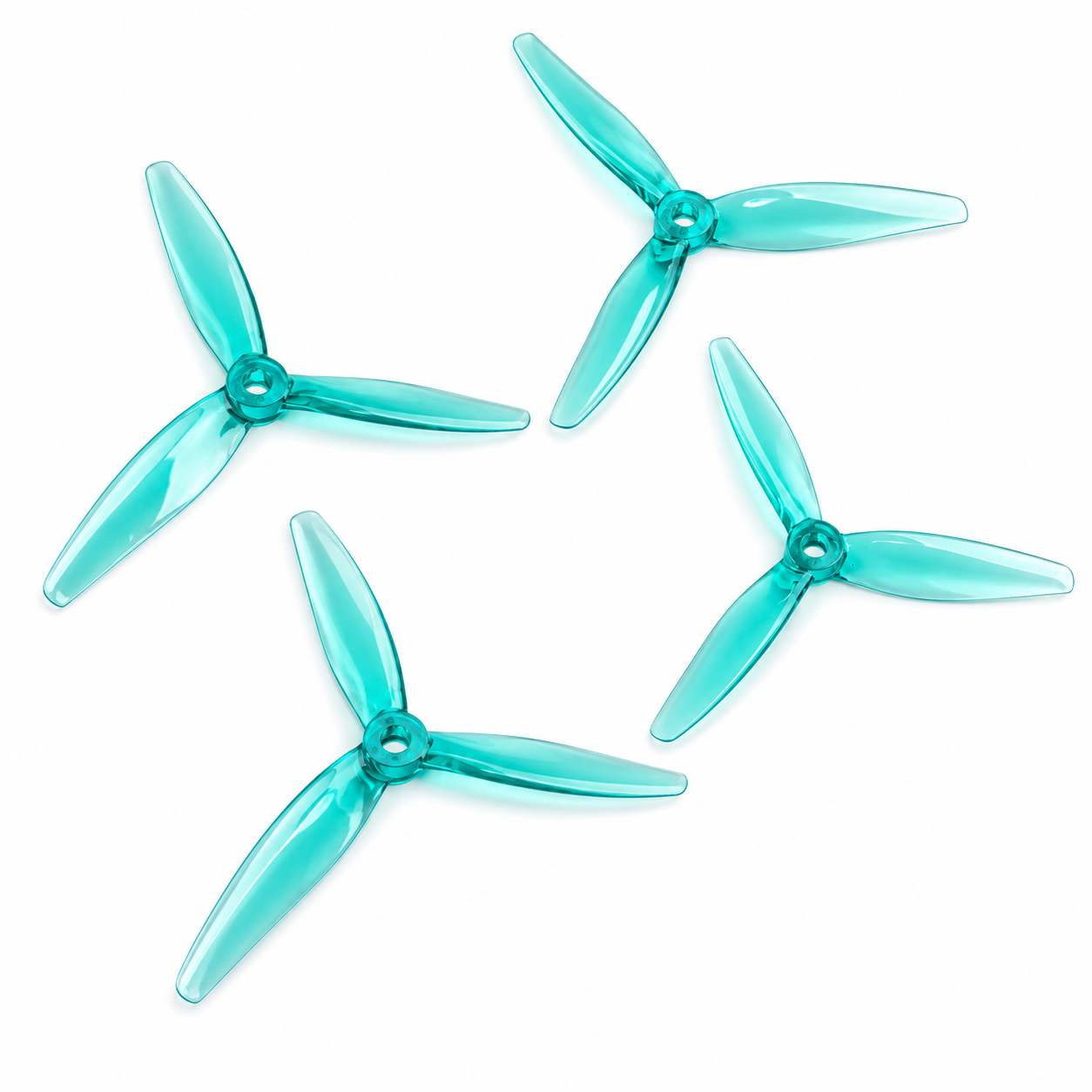 Gemfan 7050 Hurricane PC 3 Blade Propellers 2CW+2CCW – Clear Green