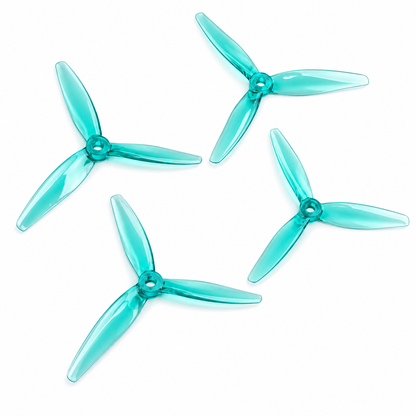 Gemfan 7050 Hurricane PC 3 Blade Propellers 2CW+2CCW – Clear Green