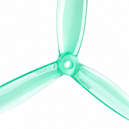 Gemfan 7050 Hurricane PC 3 Blade Propellers 2CW+2CCW – Clear Green