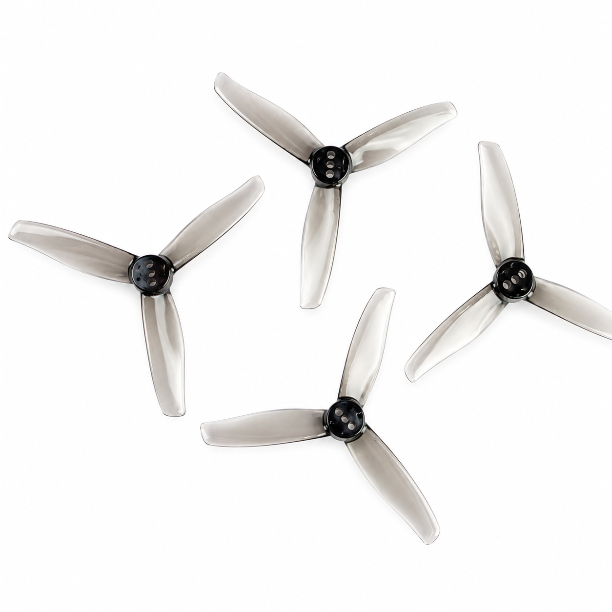 Gemfan 3016 Hurricane PC 3 Blade 2mm Propeller - Clear Gray (2CW+2CCW)
