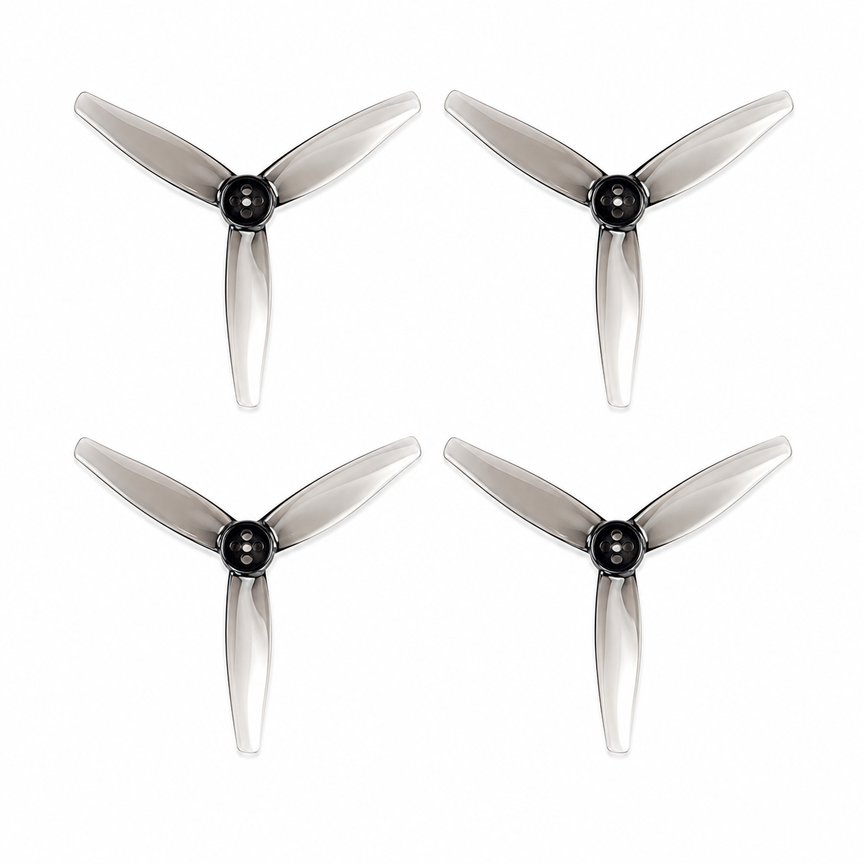 Gemfan 3016 Hurricane PC 3 Blade 2mm Propeller - Clear Gray (2CW+2CCW)