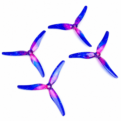 Gemfan 51433 Hurricane PC 3 Blade Propellers Skitzo Galaxy - (2CW+2CCW)