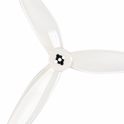 Gemfan Super Light 5130 PC 3 Blade 2mm & M5 Propellers Milk White - (2CW+2CCW)