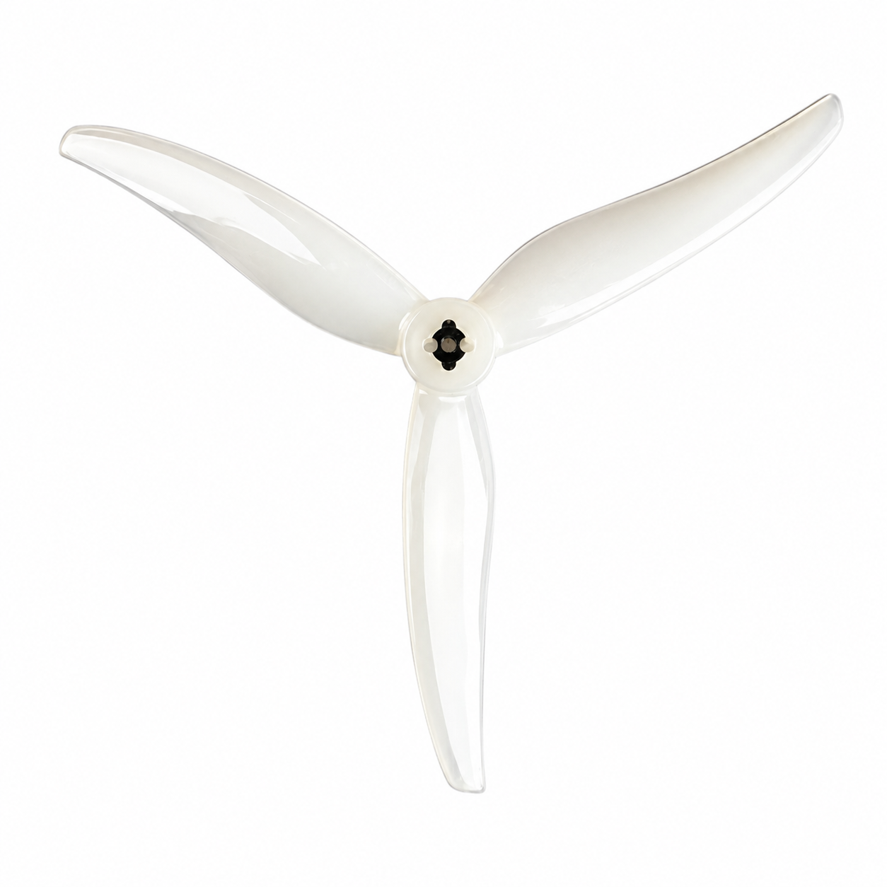 Gemfan Super Light 5130 PC 3 Blade 2mm & M5 Propellers Milk White - (2CW+2CCW)