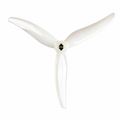 Gemfan Super Light 5130 PC 3 Blade 2mm & M5 Propellers Milk White - (2CW+2CCW)