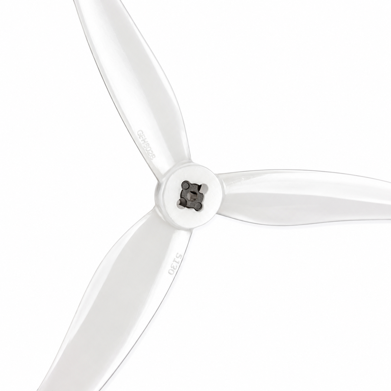 Gemfan Super Light 5130 PC 3 Blade 2mm & M5 Propellers Milk White - (2CW+2CCW)
