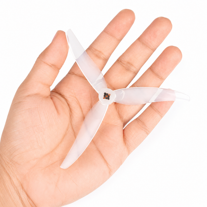 Gemfan Super Light 5130 PC 3 Blade 2mm & M5 Propellers Milk White - (2CW+2CCW)