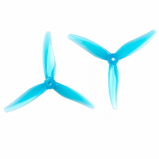 Gemfan 51466 V2 Hurricane PC 3 Blade Propeller Wave Blue - (2CW+2CCW)