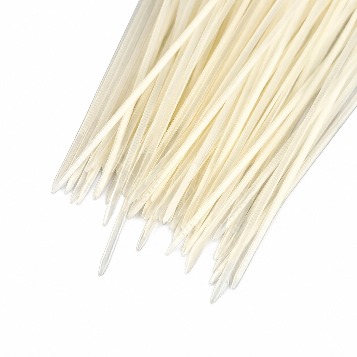 Self Locking Adjustable Nylon Cable Ties | Zip Ties (White) 100pcs - 100mm