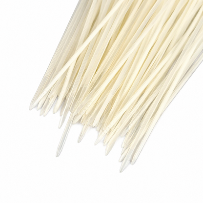 Self Locking Adjustable Nylon Cable Ties | Zip Ties (White) 100pcs - 100mm