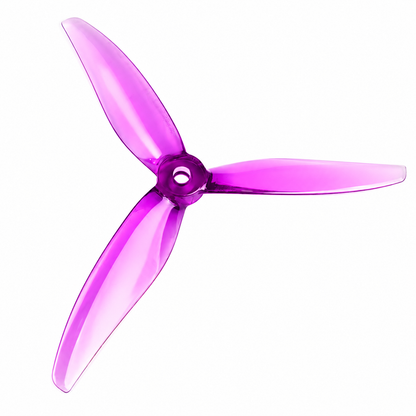 Gemfan 5127 Hurricane PC 3 Blade Propeller Clear Purple - (2CW+2CCW)