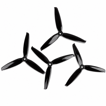 6042 Tri Blade Flash HD Propellers 2CW+2CCW - (2 Pairs) - Black