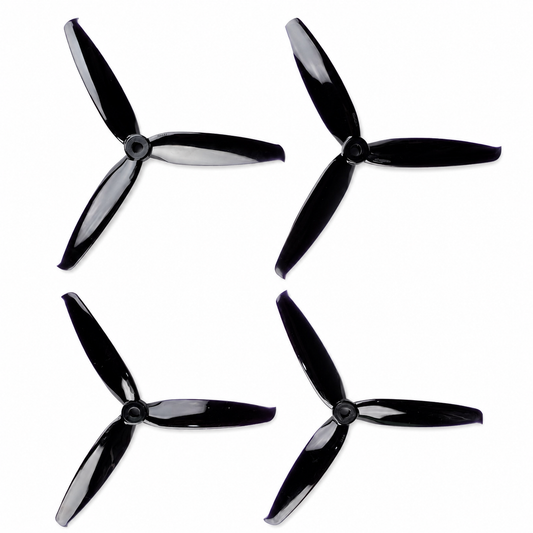 6042 Tri Blade Flash HD Propellers 2CW+2CCW - (2 Pairs) - Black