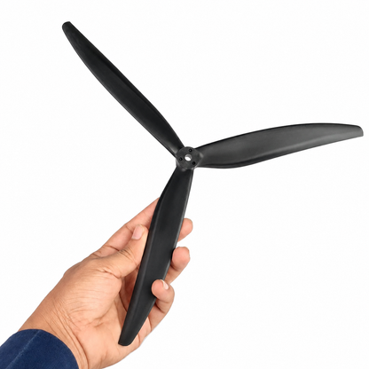 Gemfan 13X9 Glass Fiber Nylon 3 Blade Black – 1CW + 1CCW