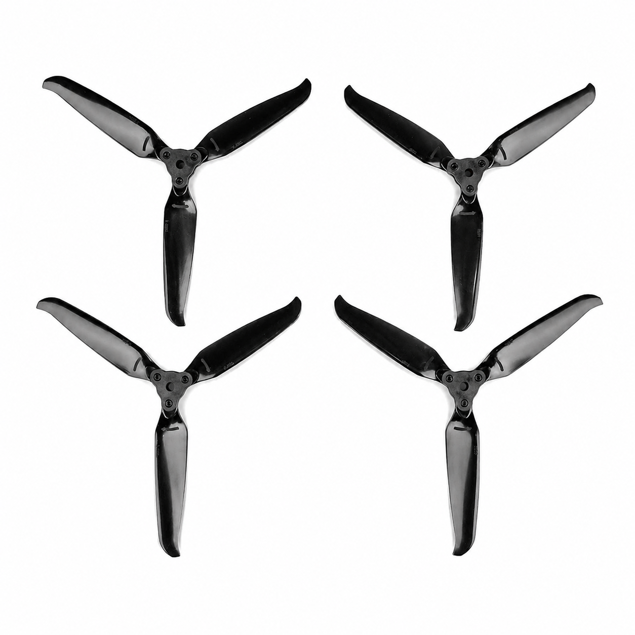 F7036 Folding Drone Propeller 3 Blade Glass Fiber Nylon -  Black (2 Pair CW+CCW)