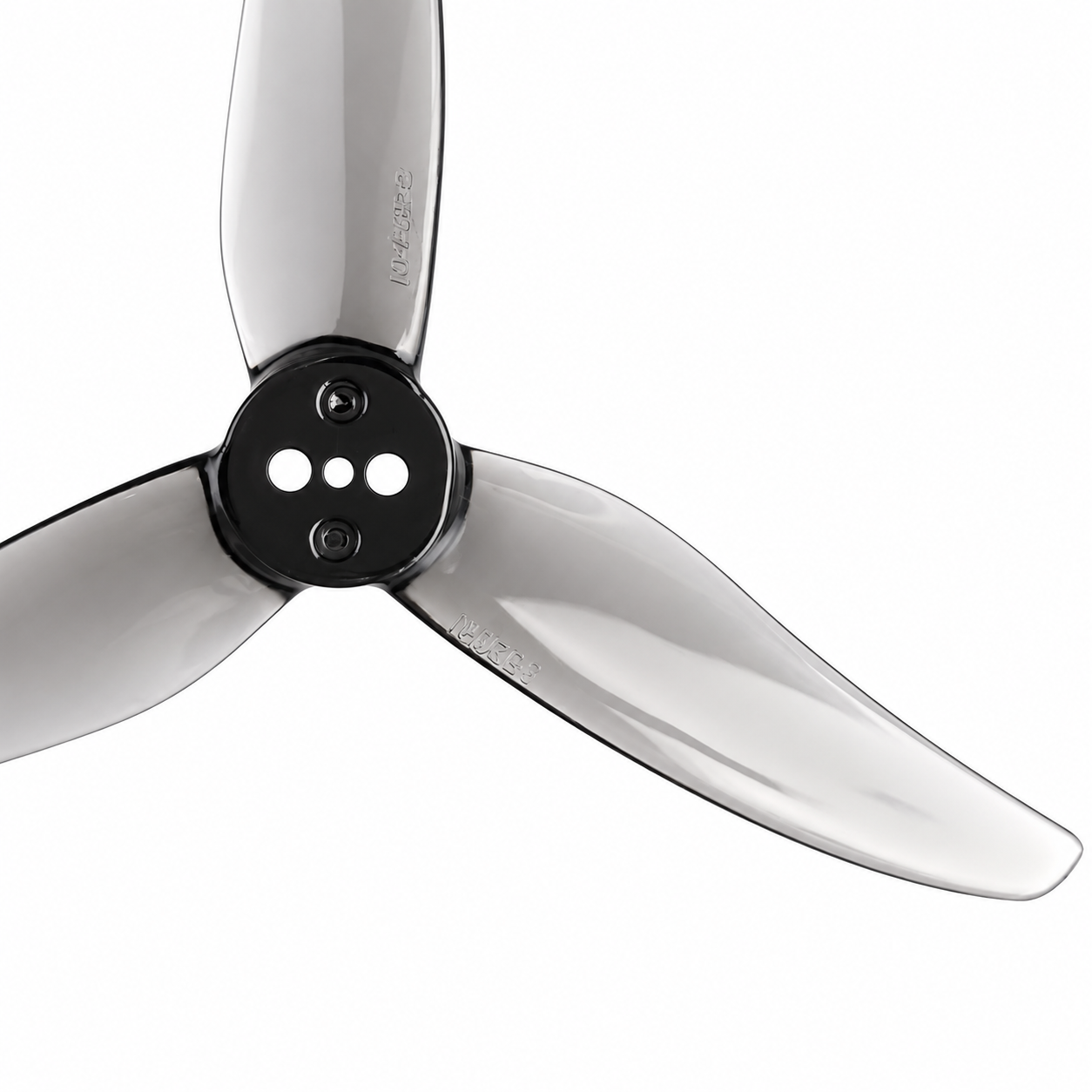 Gemfan 3520 Hurricane PC 3 Blade T-mount 1.5mm Propeller - Clear Gray (2CW+2CCW)