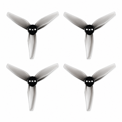 Gemfan 3520 Hurricane PC 3 Blade T-mount 1.5mm Propeller - Clear Gray (2CW+2CCW)