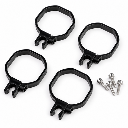 40mm Square 4PCS Plastic Clip Water Pipe Fixing Ring Buckle Clamps for Agricultural Drone Arm