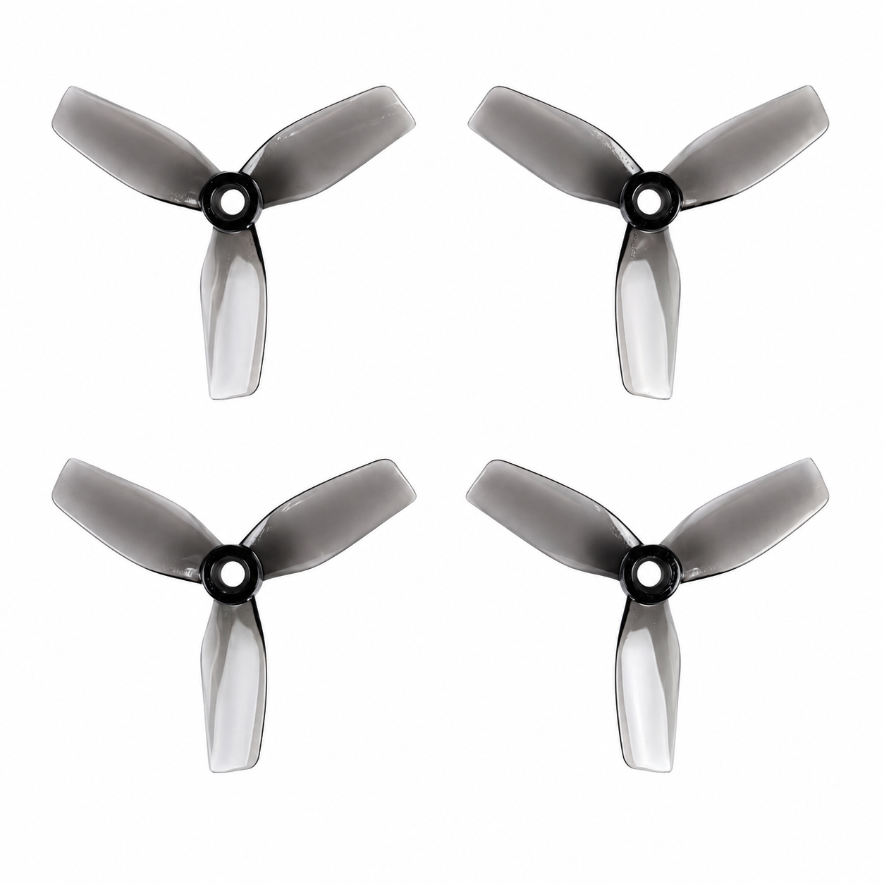 HQProp 75MM for Cinewhoop Grey (2CW+2CCW)-Poly Carbonate Triblade Propeller
