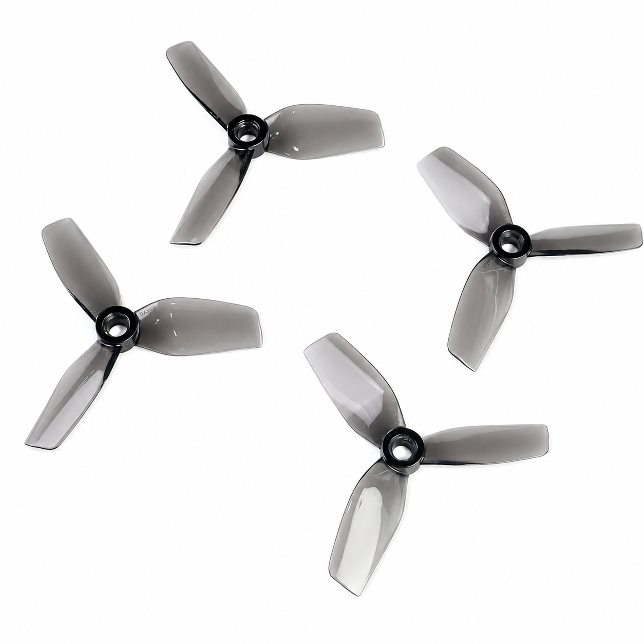 HQProp 75MM for Cinewhoop Grey (2CW+2CCW)-Poly Carbonate Triblade Propeller