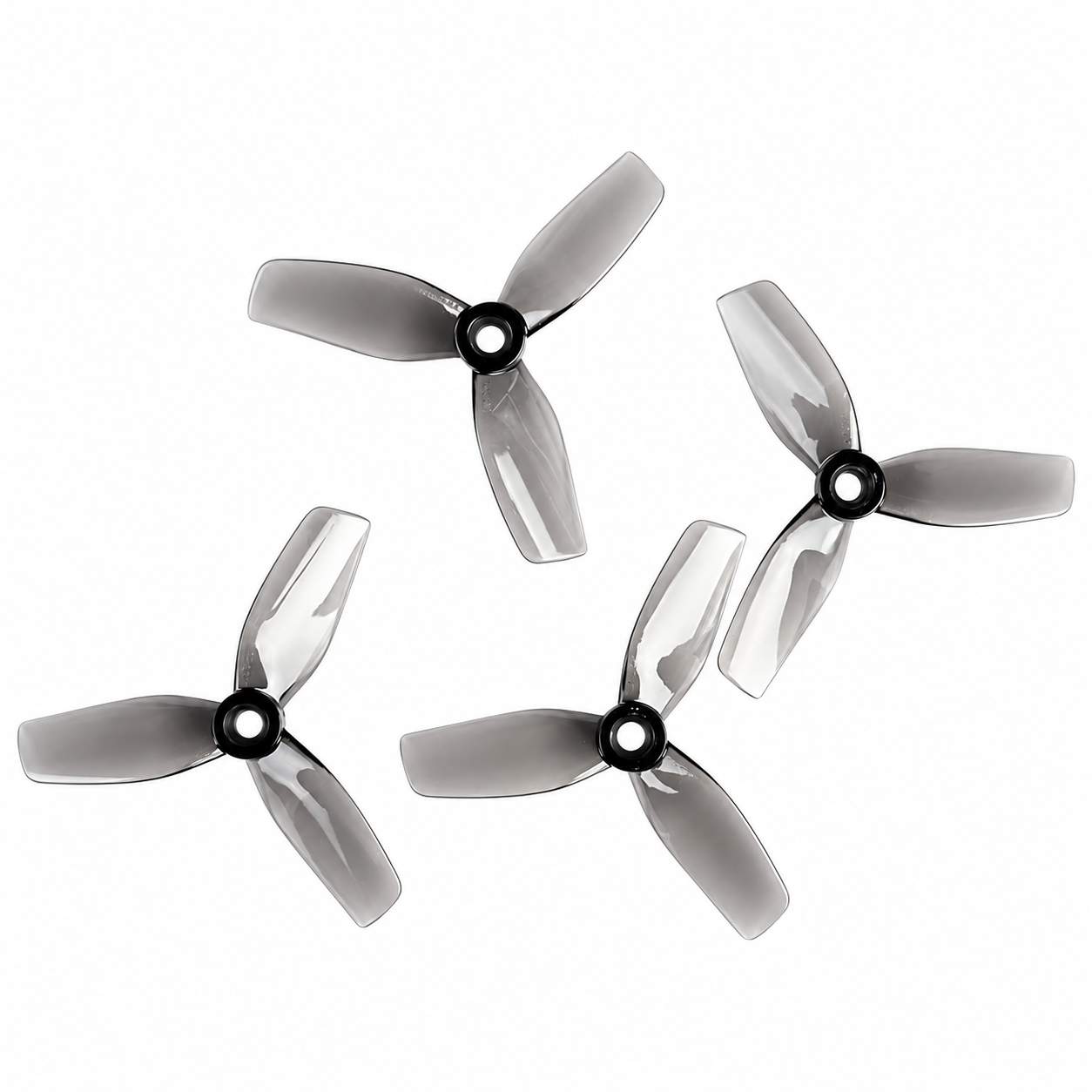 HQProp 75MM for Cinewhoop Grey (2CW+2CCW)-Poly Carbonate Triblade Propeller